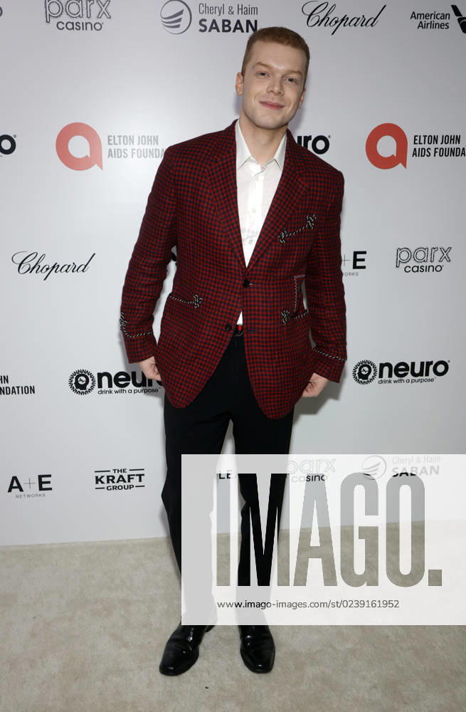West Hollywood, California - Cameron Monaghan. Elton John AIDS Foundation s 31st Annual Academy Awards Viewing Party held at West Hollywood in West Hollywood. West Hollywood USA - ZUMAa123 20230312_zaa_a123_076