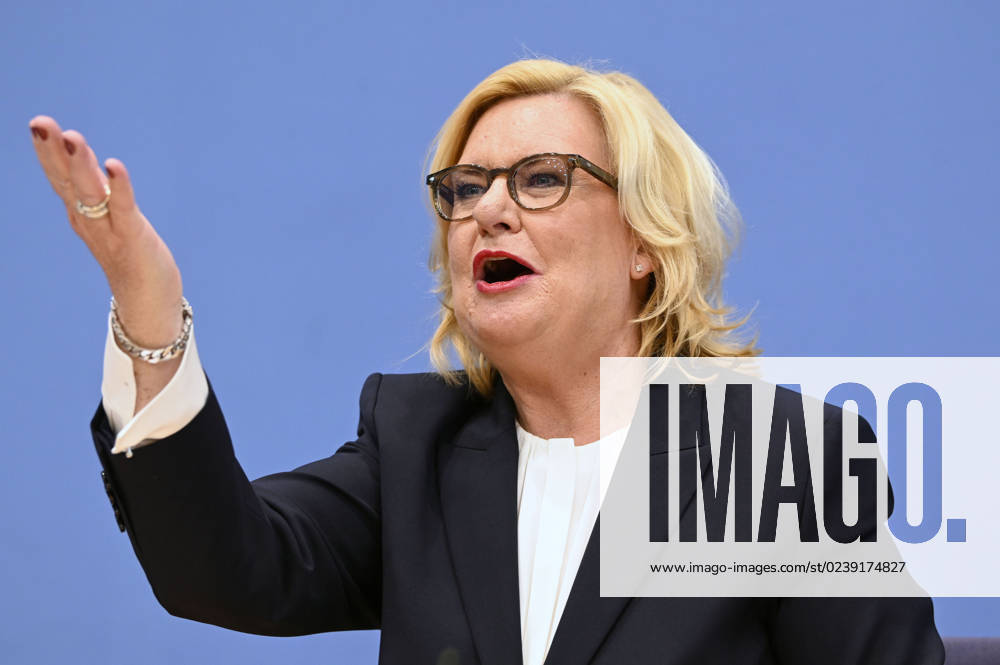 Eva Högl bei der Bundespressekonferenz zur Vorstellung des Jahresberichtes 2022 im Haus der Bundespressekonferenz. Berlin