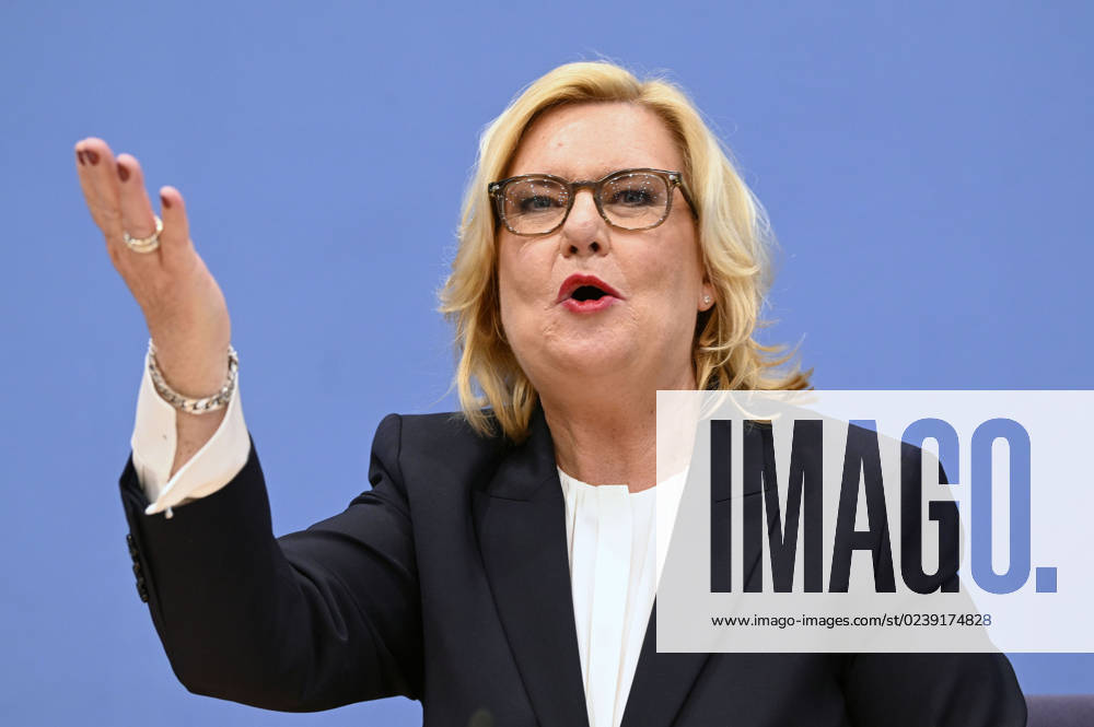 Eva Högl bei der Bundespressekonferenz zur Vorstellung des Jahresberichtes 2022 im Haus der Bundespressekonferenz. Berlin