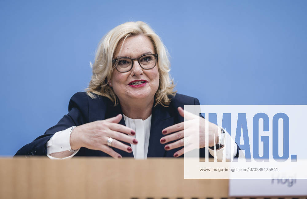 Die Wehrbeauftragte des Deutschen Bundestages, Eva Hoegl (SPD) im Rahmen der Vorstellung des Jahresberichtes 2022 in der Bundespressekonferenz. Berlin, 14.03.2023. Berlin Deutschland