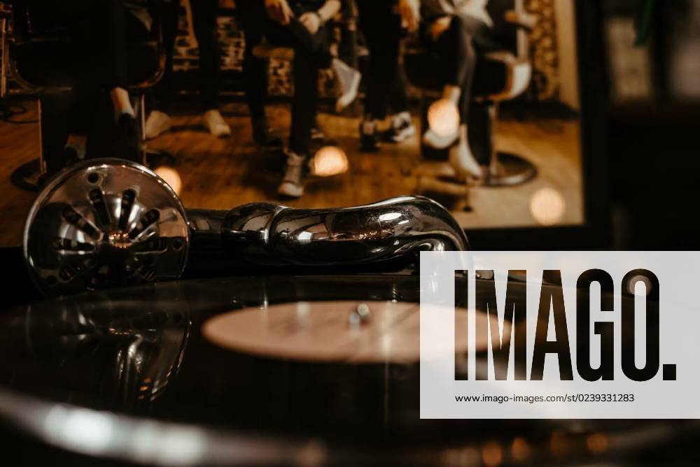 Vintage gramophone with a vinyl. shallow depth of field, Vintage gramophone with a vinyl. shallow depth of field., Vintage gramophone with a vinyl. shallow depth of field., 07.02.2023,