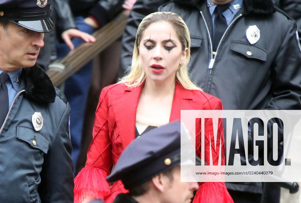 NEW YORK, NY- March 25: Lady Gaga on the set of Joker: Folie à Deux on March 25, 2023 in New York City.