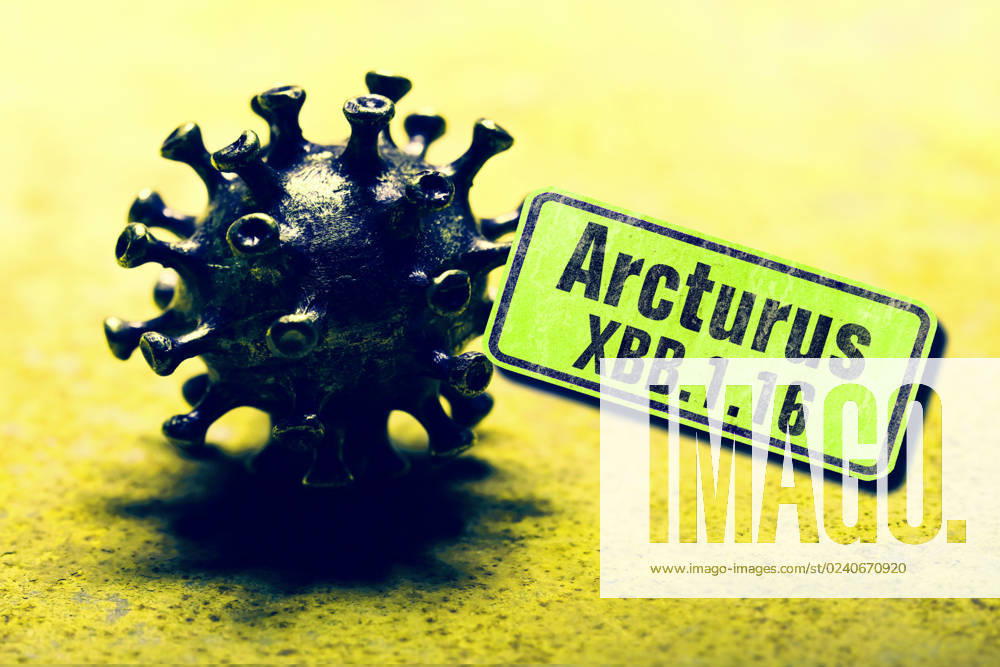 FOTOMONTAGE, Neue Corona-Variante XBB.1.16 Arcturus, Symbolfoto