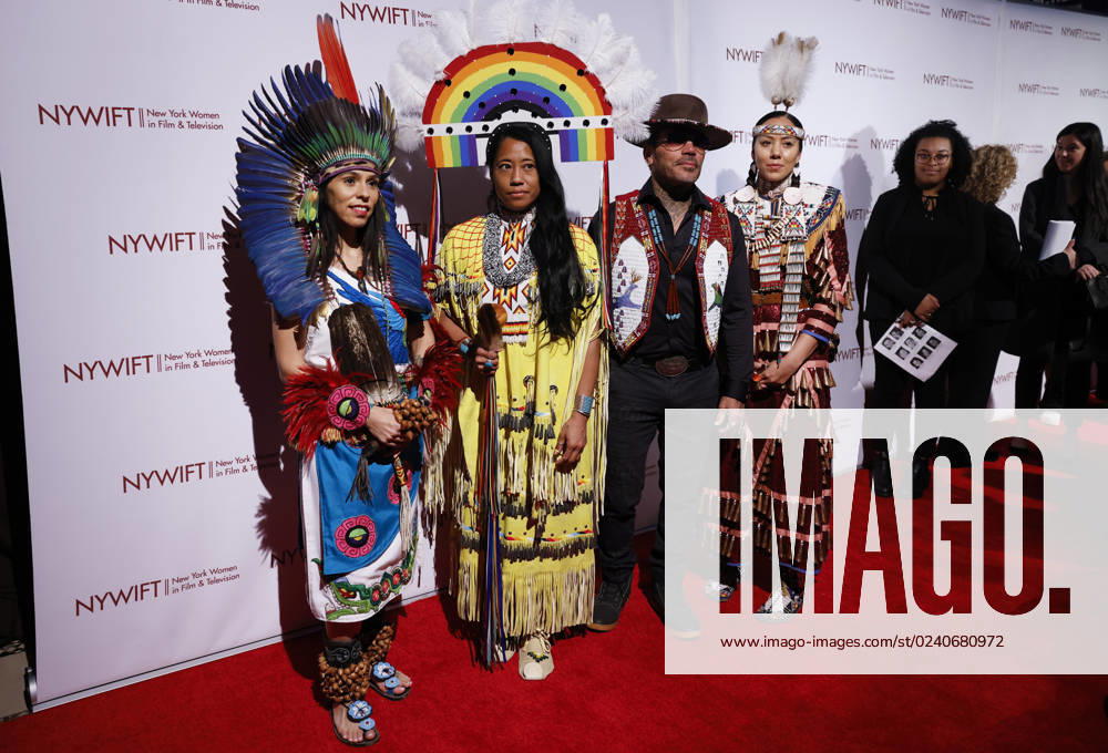 Bilder des Jahres 2023, Entertainment 03 März Entertainment Themen der Woche KW13 The Red Hawk Native American Arts Council arrive on the red carpet at the New York Women In Film And Television s 43rd Annual Muse Awards at Cipriani 42nd Street on Tuesday, March 28, 2023 in New York City. NYP20230328101 JohnxAngelillo