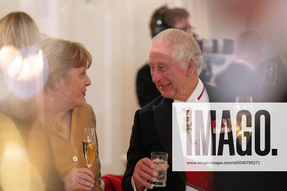König Charles III. und Angela Merkel Staatsbankett mit König Charles III. und Königin-Gemahlin Camilla gegeben von Bundespräsident Frank-Walter Steinmeier und Elke Büdenbender Berlin Berlin GER