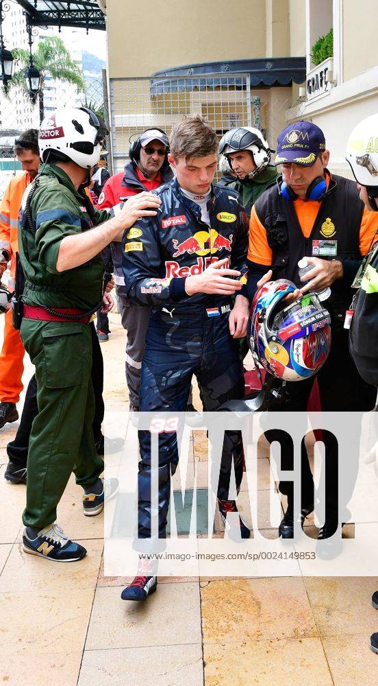 Crash, Max Verstappen, Red Bull Racing, formula 1 GP, Monaco 29.05.2016 Photo:mspb Jerry Andre Crash, Max Verstappen, formula 1 GP, Monaco