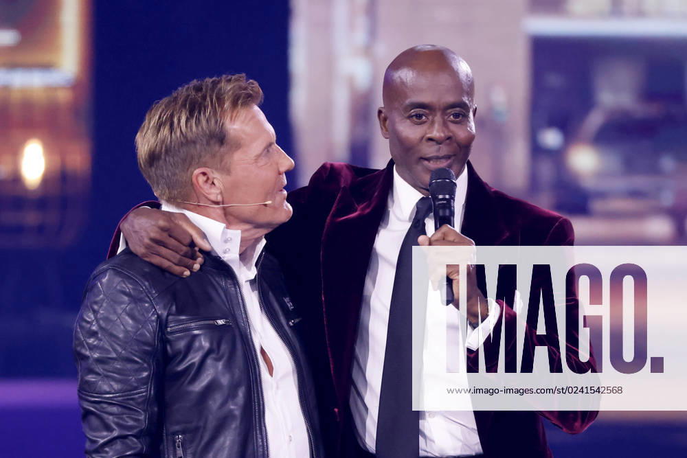 DSDS-Juror Dieter Bohlen und Choreograf Bruce Darnell bei der ersten Live-Sendung der Castingshow Deutschland sucht den Superstar 20 . Die RTL-Castingshow Deutschland sucht den Superstar (DSDS) wird entgegen früheren Ankündigungen nicht mit der laufenden 20. Staffel eingestellt. Köln, 01.04.2023 NRW Deutschland