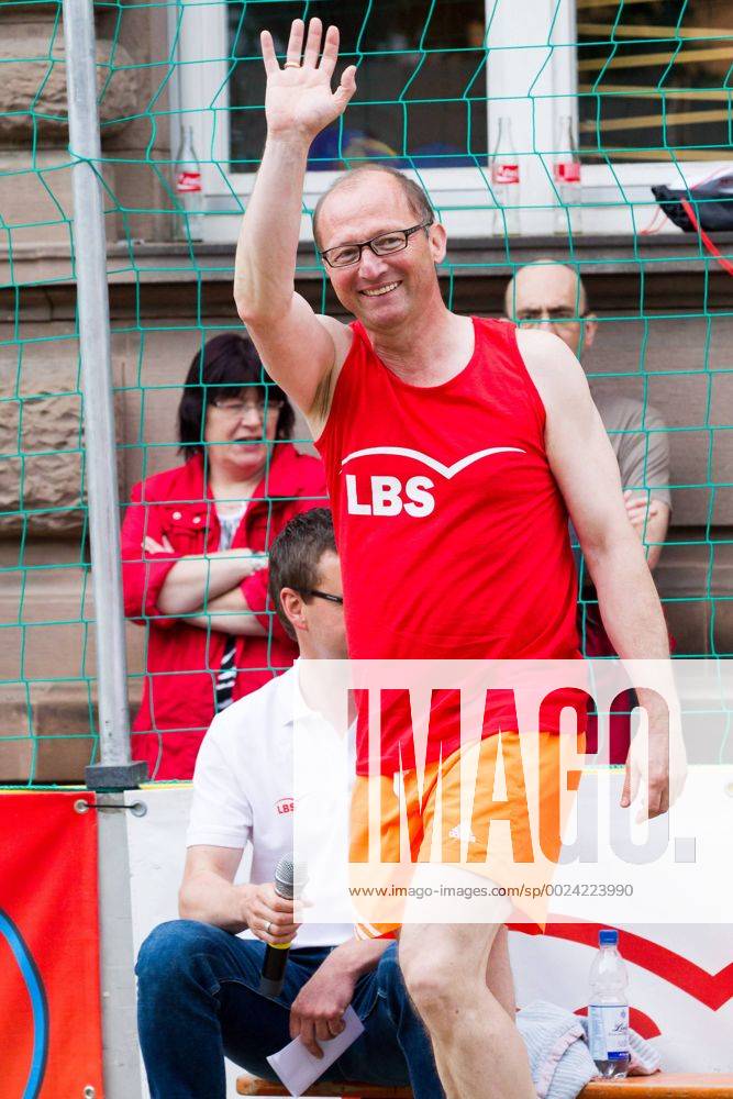 Georg Ueckert (Sparkasse Schopfheim); LBS-Cup Beachvolleyball A-Top, Markplatz, Schopfheim Germany, 20160605; Schopfheim