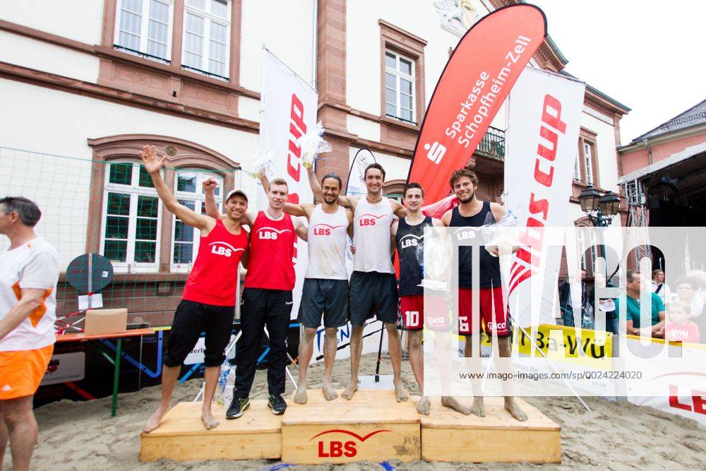 Siegerfoto; LBS-Cup Beachvolleyball A-Top, Markplatz, Schopfheim Germany, 20160605; Schopfheim