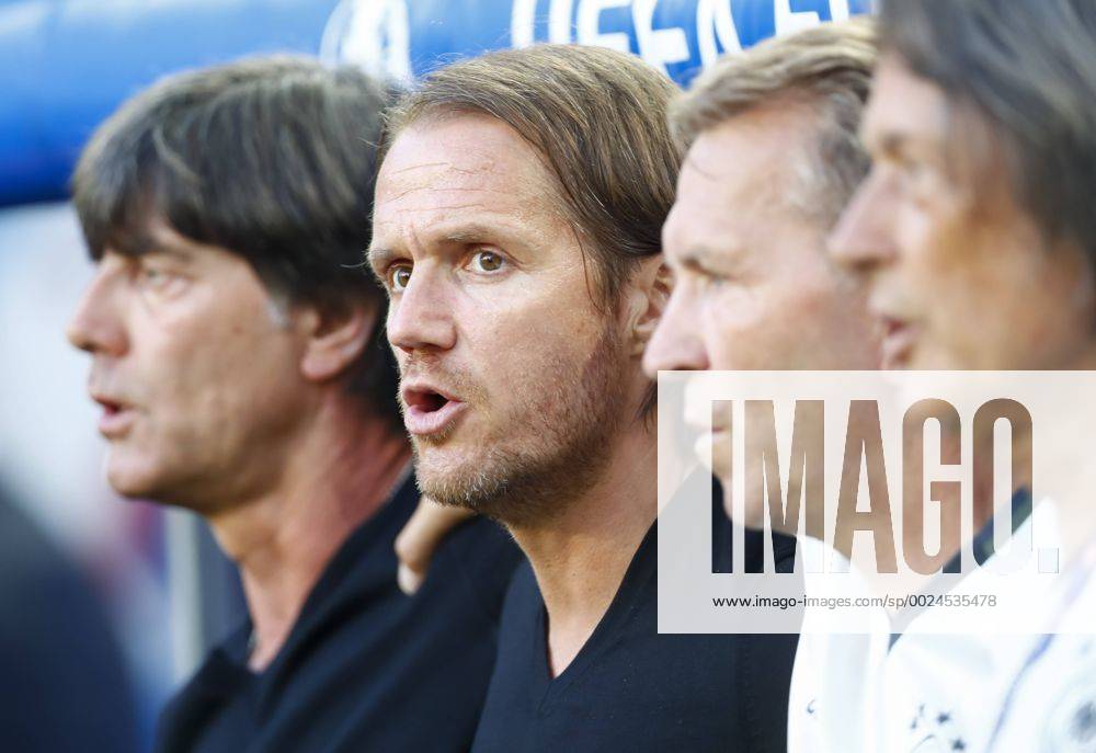 DFB Bundestrainer Joachim Jogi LOEW, LÖW,Thomas SCHNEIDER, DFB Co-Trainer, Assistenztrainer Andreas KOEPKE , Torwarttrainer DFB Dr. Hans-Wilhelm Müller-Wohlfahrt, DFB Mannschaftsarzt, GERMANY - ITALY 6-5 n.P. Quarterfinal ,Football European Championships EURO at 02 nd of July, 2016 in Bordeaux, France. Fussball, Nationalteam, Italien Deutschland, Viertelfinale