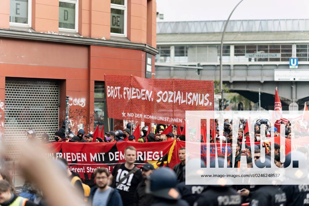 Berlin,Deutschland,Tag der Arbeit,Impressionen von der Revolutionären 1. Mai-Demo am Kottbusser Tor.