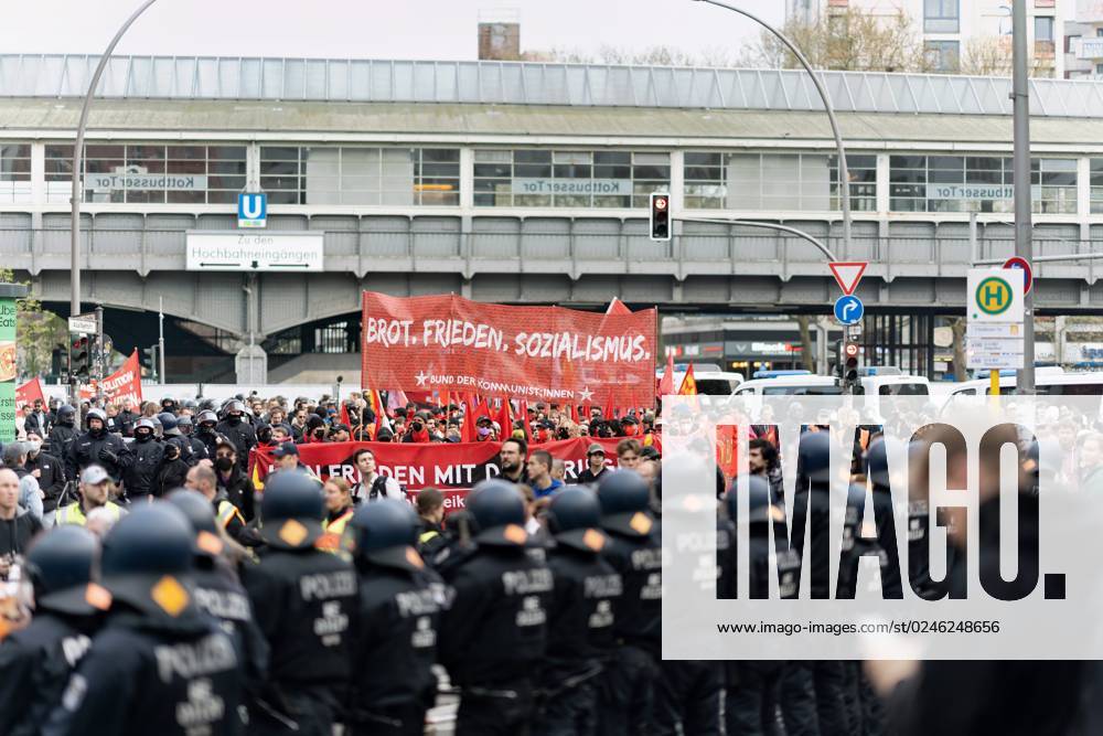 Berlin,Deutschland,Tag der Arbeit,Impressionen von der Revolutionären 1. Mai-Demo am Kottbusser Tor.