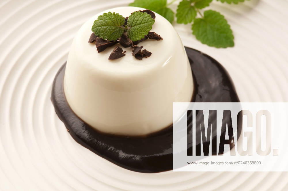 Panna Cotta with chocolate and vanilla beans