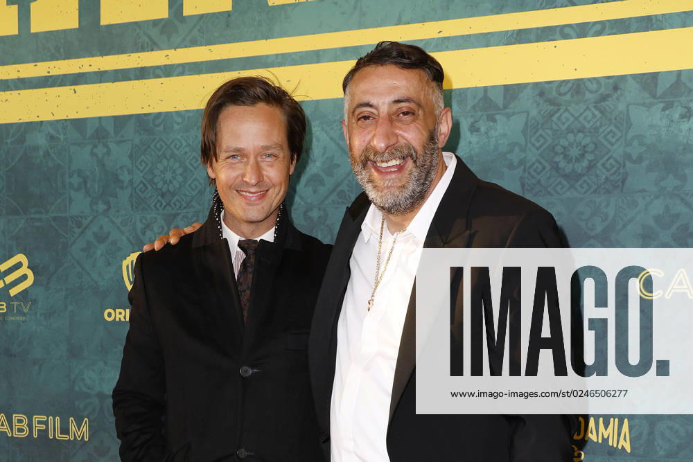 Tom Schilling und Kida Khodr Ramadan bei der German Genius Film Premiere am 3.05.2023 in Berlin German Genius Filmpremiere in Berlin