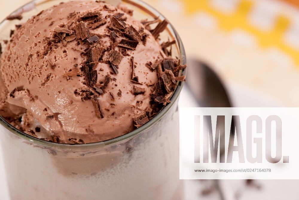 A chocolate milk float in an outdoor natural setting