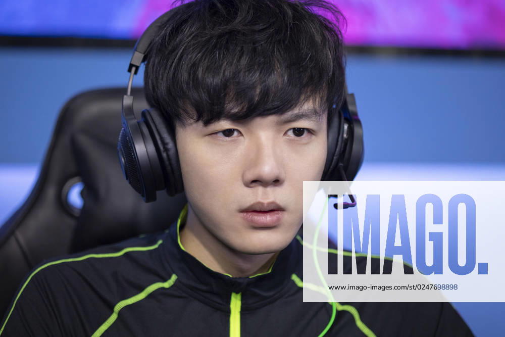 Young Chinese man playing esports Beijing China