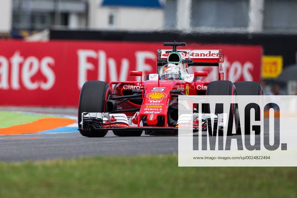 Sebastian Vettel (Scuderia Ferrari), Grosser Preis von Deutschland 2016, 1. freies Training, Motorsport, Formel 1, 28.07.2016, Hockenheim