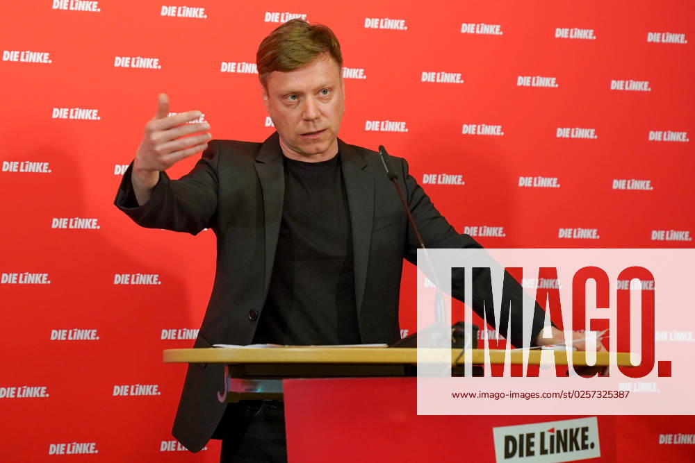 Berlin, Deutschland 22. Mai 2023: Pressekonferenz Martin Schirdewan Vorsitzender der Partei DIE LINKE - 22.05.2023 Im Bild: Martin Schirdewan, Vorsitzender der Partei Die Linke Karl-Liebknecht Haus Berlin