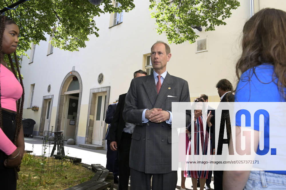 Prinz Edward beim Besuch der Schule am Schillerpark im Rahmen der Verleihung des Duke Award im Wedding. Berlin