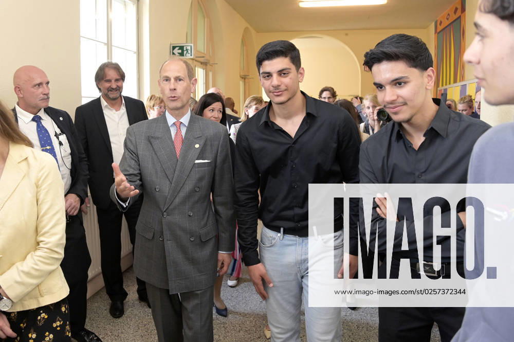 Prinz Edward beim Besuch der Schule am Schillerpark im Rahmen der Verleihung des Duke Award im Wedding. Berlin