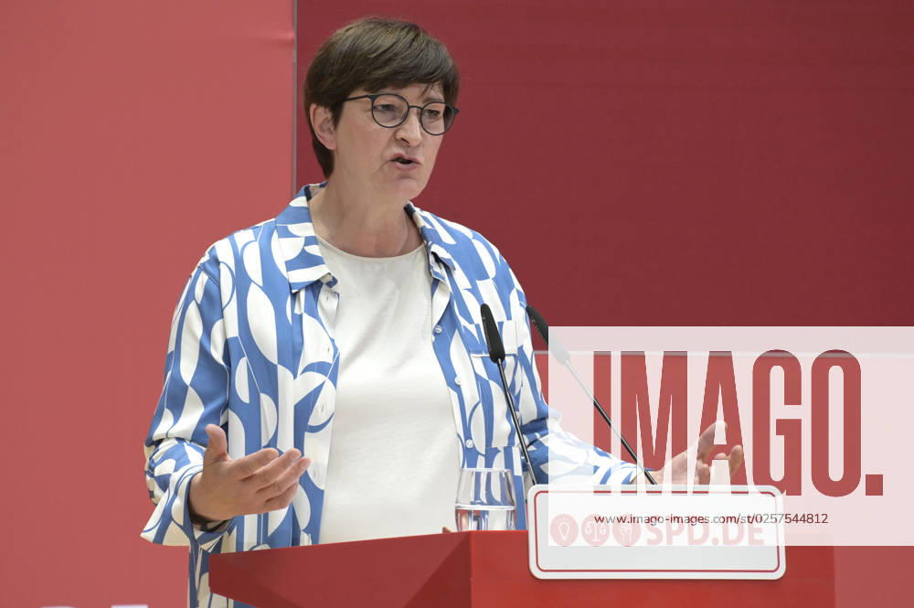 Saskia Esken bei der Jubiläumsveranstaltung der SPD Fortschritt braucht Gerechtigkeit - Seit 160 Jahren Ideen für morgen im Willy-Brandt-Haus. Berlin