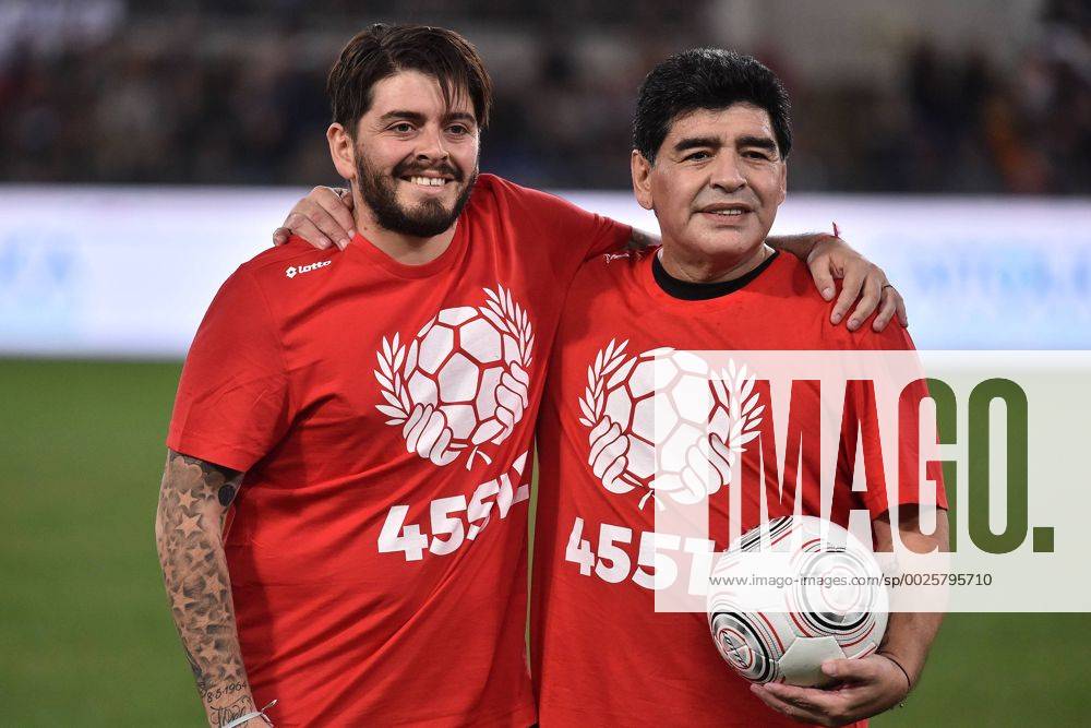 Diego JR Sinagra Maradona son, Diego Armando Maradona Roma 12-10-2016 Stadio Olimpico Uniti per la Pace Charity football match United for Peace . Foto AndreaxStaccioli Insidefoto andreaxstaccioli