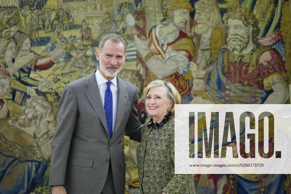 Bilder des Jahres 2023, Entertainment 05 Mai Entertainment Themen der Woche KW22 31-05-2023 Madrid King Felipe during a meeting with Hillary Rodham Clinton at La Zarzuela palace in Madrid. No Spain Â