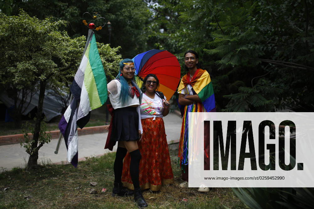 Hundreds of people from the LGBTIQ+ community participate in Nepalâ€⠢s pride parade month to celebrate their identities in Kathmandu, Nepal on Saturday, June 10, 2023. Joining hands and hearts, Nepal s vibrant LGBTQ+ community and allies come together each year for a spectacular celebration of love, acceptance, and inclusivity during the annual Pride Parade. Photo Kathmandu Nepal - ZUMAg200 20230610_zap_g200_003