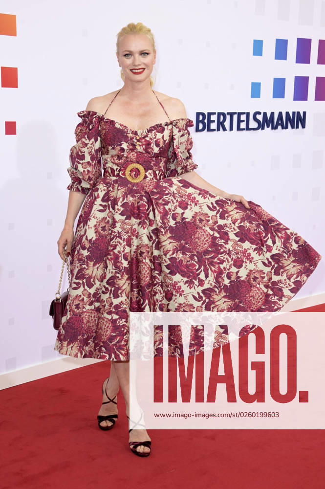 Franziska Knuppe bei der Bertelsmann Party 2023 in der Bertelsmann Repräsentanz Unter den Linden. Berlin