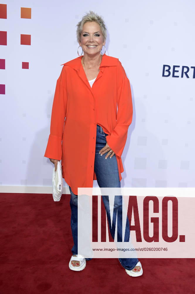 Inka Bause bei der Bertelsmann Party 2023 in der Bertelsmann Repräsentanz Unter den Linden. Berlin