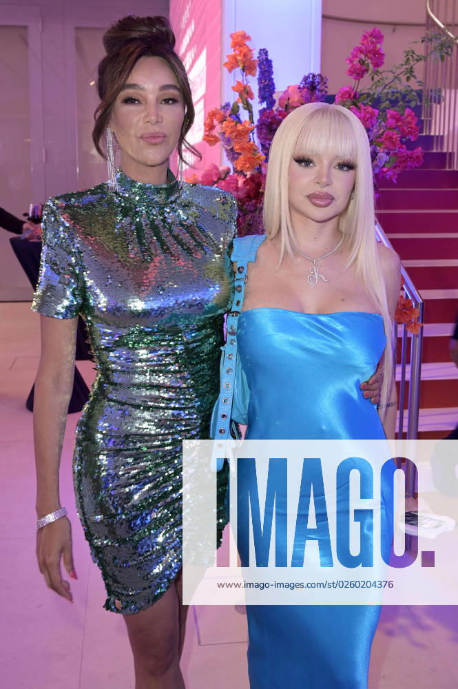 Verona Pooth und Katja Krasavice bei der Bertelsmann Party 2023 in der Bertelsmann Repräsentanz Unter den Linden. Berlin