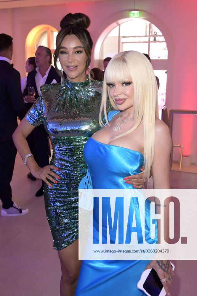 Verona Pooth und Katja Krasavice bei der Bertelsmann Party 2023 in der Bertelsmann Repräsentanz Unter den Linden. Berlin