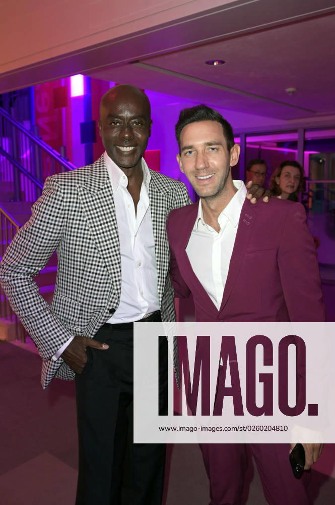 Bruce Darnell und Marcel Remus bei der Bertelsmann Party 2023 in der Bertelsmann Repräsentanz Unter den Linden. Berlin