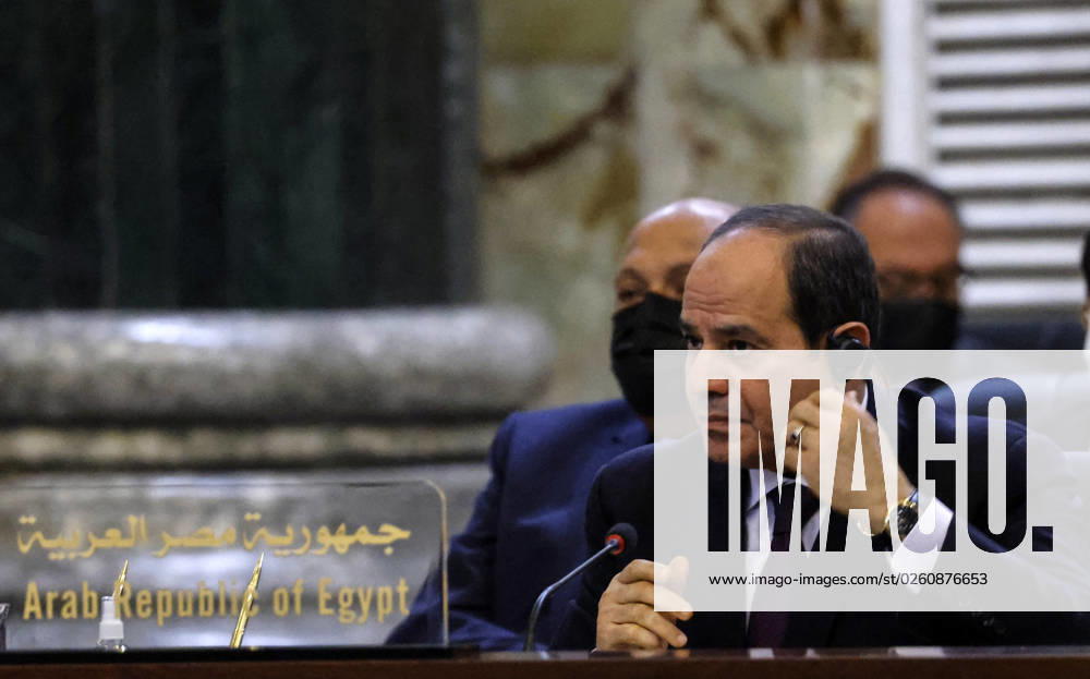 French President Emmanuel Macron in Baghdad - Iraq Egyptian President Abdel Fattah al-Sisi listens during the Baghdad conference in the Iraqi capital on August 28, 2021. (Photo by Ludovic MARIN POOL ABACAPRESS.COM Baghdad Iraq