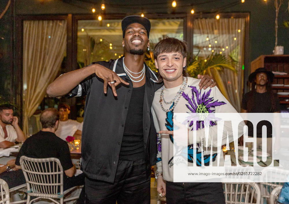 Entertainment Themen der Woch KW26 Bilder des Jahres 2023, Entertainment 06 Juni EXCLUSIVE EXCLUSIVE Peso Pluma and Paul Pogba having dinner with David Grutman at Swan Miami. Featuring: Paul Pogba and Peso Pluma Where: United States When: 26 Jun 2023 Credit: Seth Browarnik startraksphoto.com **EXCLUSIVE**