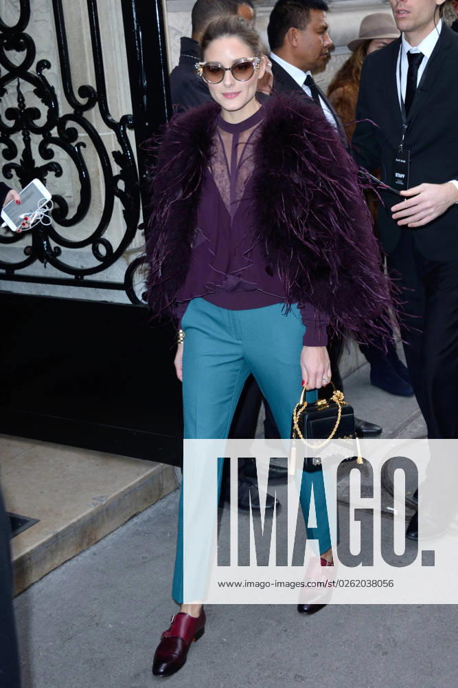 PFW Elie Saab Arrivals Olivia Palermo attending the Elie Saab show as part of Paris Haute Couture Fashion Week Spring Summer 2018-2019 on January 24, 2018 in Paris, France. Photo by Aurore Marechal ABACAPRESS.COM Paris France
