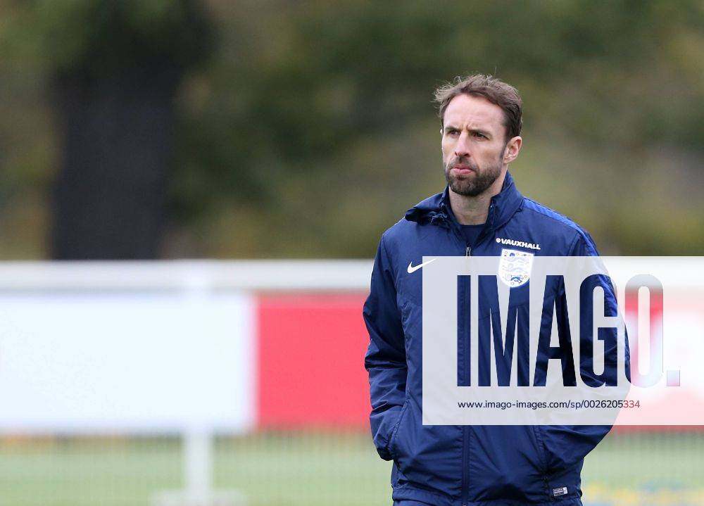 England s Gareth Southgate looks on during training at Tottenham Hotspur training centre, London. Picture date November 14th, 2016 Pic David Klein Sportimage .