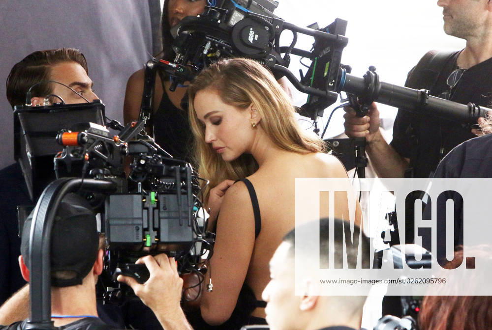 NEW YORK, NY- JUNE 29: Jennifer Lawrence seen on the set of a new Dior commercial in New York City on June 29, 2023.