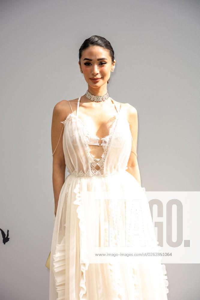 PFW - Zuhair Murad Photocall Heart Evangelista attends Zuhair Murad Haute couture Fall Winter 2023 2024 show at Hotel Potocki, as part of Paris Fashion Week in Paris, France on July 5, 2023. Photo by Ammar Abd Rabbo ABACAPRESS.COM Paris France