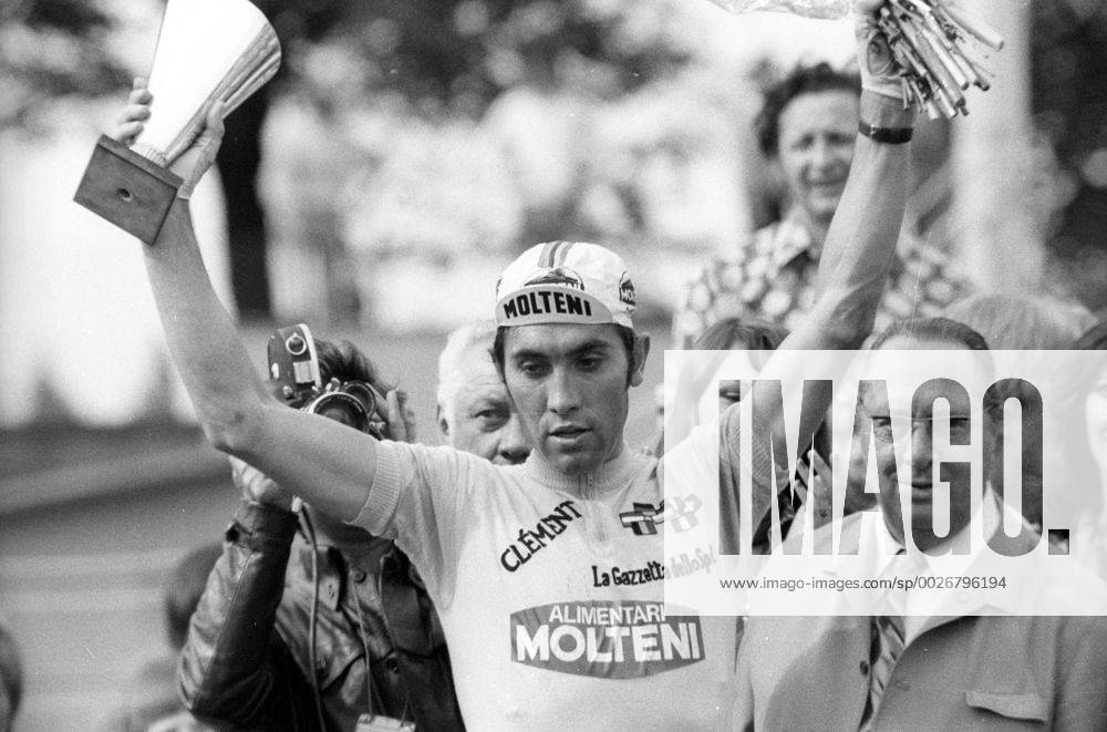 Giro d Italia 1973, 1. Etappe von Verviers nach Köln, Eddy Merckx - Siegerehrung