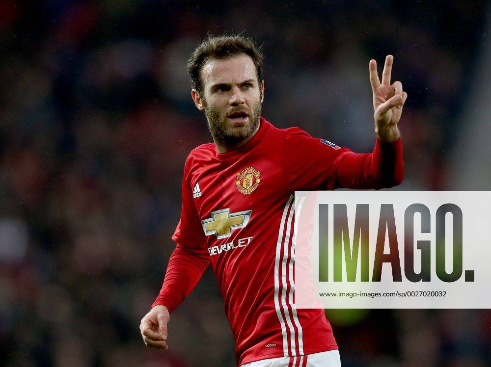 Juan Mata of Manchester United ManU in action during the English FA Cup fourth round match at Old Trafford Stadium, Manchester. Picture date: January 29th, 2017. Pic Simon Bellis Sportimage .
