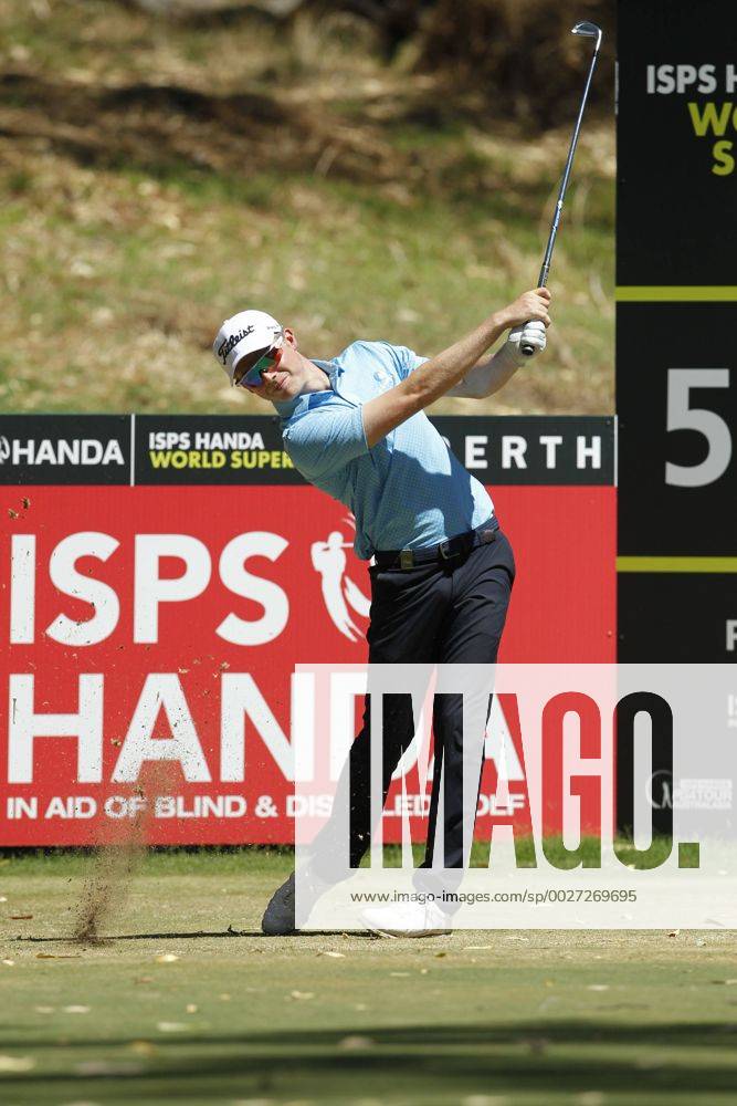 February 18th 2017, Lake Karrinyup Country Club, Perth, Western Australia, Australia; ISPS Handa World Super 6 Perth Golf Tournament Day 3 Ben Eccles (AUS) drives off on the par 3 5th hole during his round on day 3 Woodleyx ActionPlus11847415