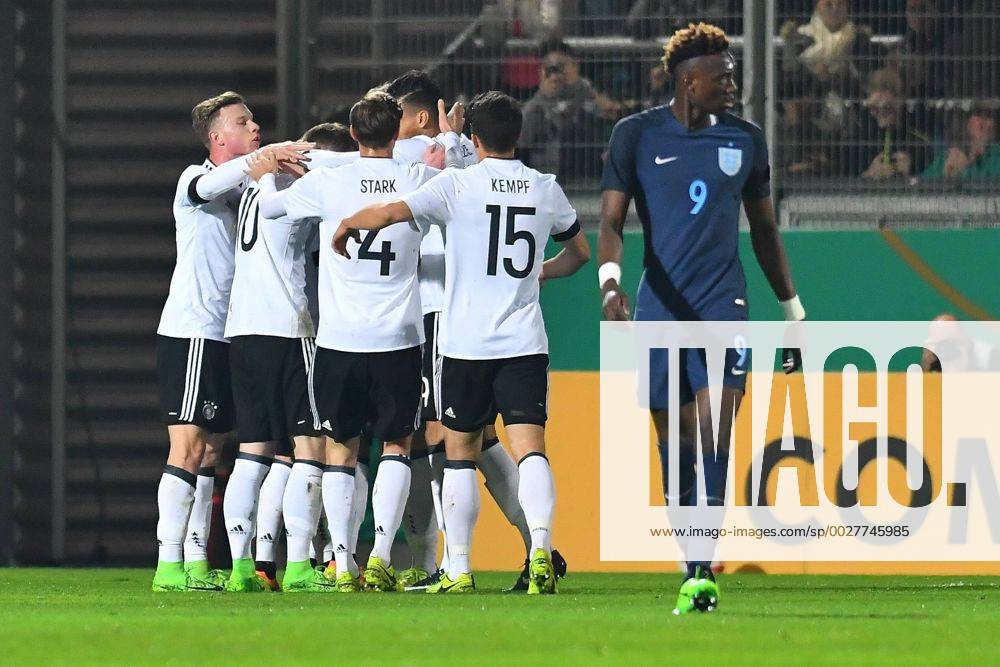 Fußball, U21 Länderspiel, Deutschland - England GER, FSP, U 21, Deutschland (GER) vs England (ENG) 24.03.2017, Brita-Arena, Wiesbaden, GER, FSP, U 21, Deutschland (GER) vs England (ENG), picture shows im Bild: Jubel ueber das Tor zum 1:0 durch Nadiem Amiri (U 21 Deutschland Germany 18) Foto © nordphoto Fabisch nordphotox xFabisch