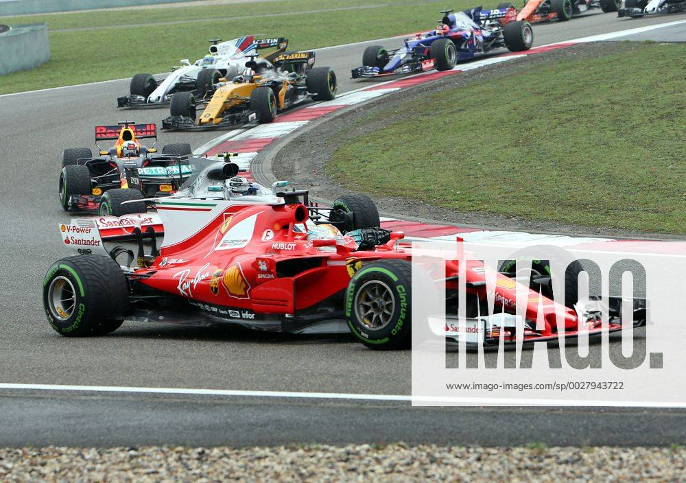 (170409) -- SHANGHAI, April 9, 2017 -- Ferrari s German driver Sebastian Vettel drives during the Formula One Chinese Grand Prix at the Shanghai International Circuit in Shanghai, east China, April 9, 2017. ) (SP)CHINA-SHANGHAI-F1-2017 CHINESE GRAND PRIX(CN) fanxjun