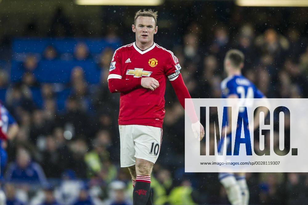 Wayne Rooney of Manchester United ManU looks dejected during the Barclays Premier League match between Chelsea and Manchester United at Stamford Bridge, London, England on 7 February 2016.