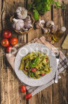 Pasta with basil pesto, very simple and delicious. Pesto from olive oil, basil, nuts and parmasan pasta, pesto, food, basil, sauce, italian, green, spaghetti, plate, healthy, spinach, tagliatelle, white, dish, cheese, cuisine, meal, cooking, herb, tasty, traditional, italy, gourmet, dinner, lunch, restaurant, oil, parmesan, fresh, background, eating, leaf, fettuccine, homemade, diet, garlic, vegetarian, closeup, vegetable, photography, mediterranean, parmasan, milan, olive, bio, organic