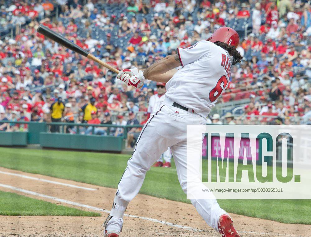 Washington, District of Columbia, United States of America - Washington Nationals third baseman Anthony Rendon (6) hits a three run double in the fifth inning against the New York Mets at Nationals Park in Washington, D.C. on Sunday, April 30, 2017. The Nationals won the game 23 - 5..Credit: CNP New York Mets vs Washington Nationals - ZUMAs152 78320099st