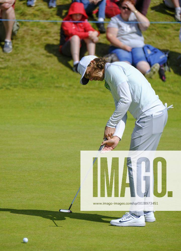 July 8th 2017, Portstewart Golf Club, Portstewart, Northern Ireland; Dubai Duty Free Irish Open Golf Championship, Day 3; Tommy Fleetwood (ENG) putts on the 1st during the third round of the Dubai Duty Free Irish Open Cookex ActionPlus11898903