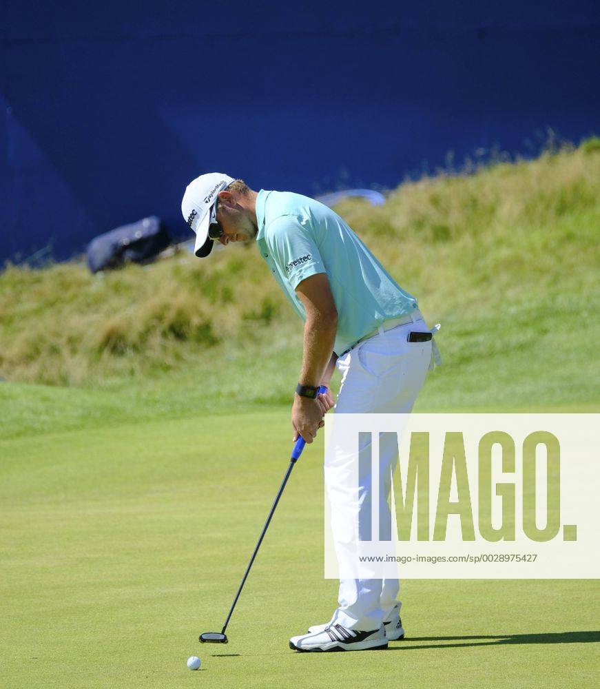 July 8th 2017, Portstewart Golf Club, Portstewart, Northern Ireland; Dubai Duty Free Irish Open Golf Championship, Day 3; Dean Burmester (RSA) plays his putt on the 18th during the third round of the Dubai Duty Free Irish Open Cookex ActionPlus11898997