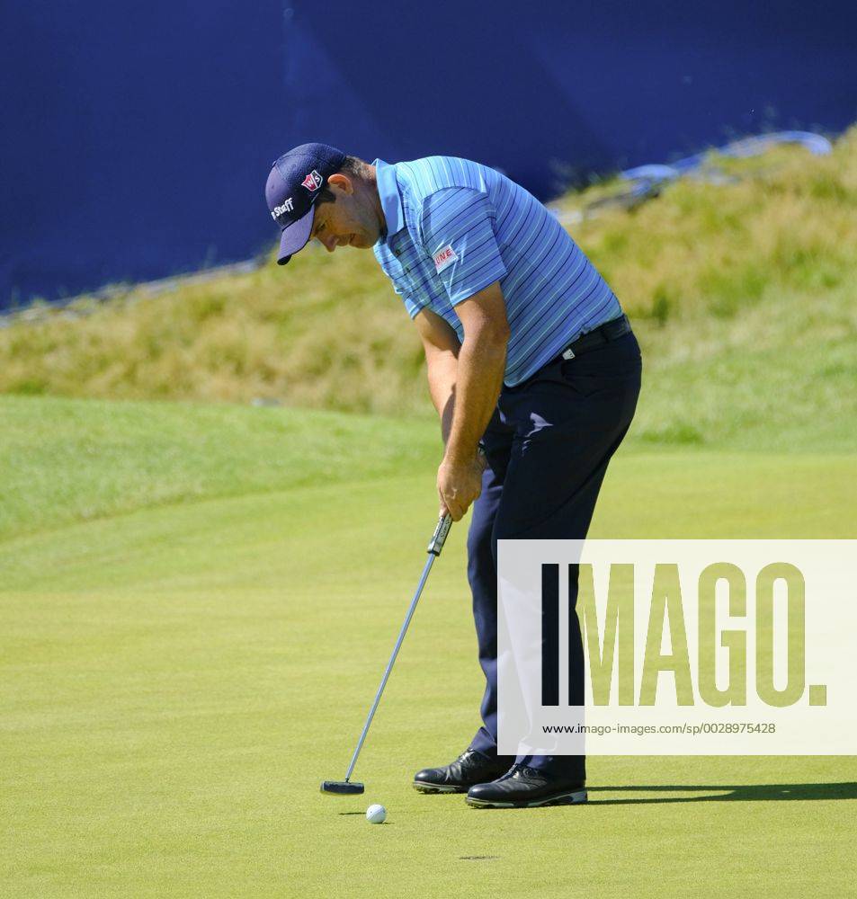 July 8th 2017, Portstewart Golf Club, Portstewart, Northern Ireland; Dubai Duty Free Irish Open Golf Championship, Day 3; Padraig Harrington (IRL) putts on the 18th during the third round of the Dubai Duty Free Irish Open Cookex ActionPlus11898998